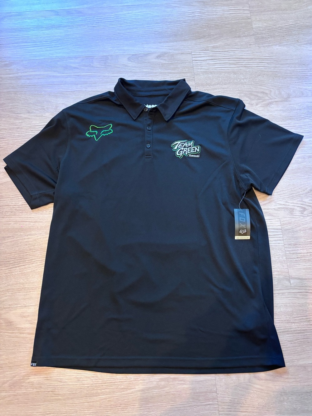 NWT Fox Racing Men’s XL Team Green Kawasaki Motocross Off Road Official Black